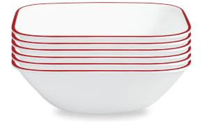 Corelle Square Splendor 22-Ounce Bowl Set (6-Piece) White