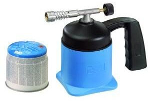 CFH Lötlampe LM 1000 inkl. 1 Kartusche (Blau)