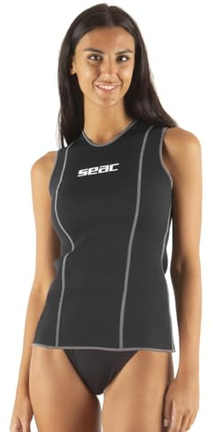 SEAC sous Veste de Plongée Short Protection Contre Le Froid et Le Soleil - Néoprène 2 mm Femme