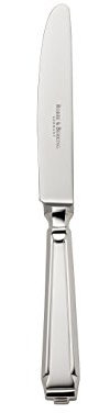 Robbe & Berking Couteau à menu Art Deco (plaqué argent massif 150 g)