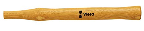 Wera 05000220001 4 x 35 mm 100S Replacement Ashwood Handle for Hammers - Silver