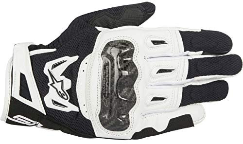 Alpinestars Motorradhandschuhe SMX-2 Air Carbon V2 Glove Black White, Schwarz/Weiss, 3XL