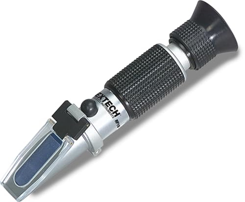 Extech RF15 Portable Sucrose Brix Refractometer (0 to 32%) with Automatic Temperature Compensation (ATC) - Handheld Sugar Content Tester for Beverages, Fruit, Food, Cutting Fluid, and Beer Brewing