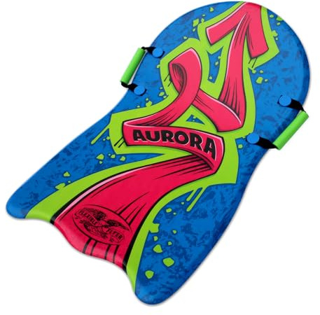 Flexible Flyer Aurora Foam Sled for Kids and Adults - 36 Snow Sled, 1 Person Winter Toboggan Slider with Handles, Extremely Lightweight, for Ages 5 & Up