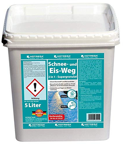 Hotrega Seau de granulés anti-neige et antigel 5 l