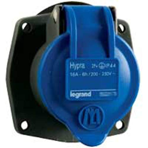 prise tableau 16 ampères 2p+t ip44 bleu td ml - legrand hypra 052179