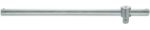 HAZET Schiebestück, mit Drehstange 1015/2, 3/4 Zoll (20 mm) Vierkant | Abtrieb 3/4 Zoll (20 mm) Vierkant massiv, Chrom-Vanadium, verchromt, poliert, DIN 3122, Länge 500 mm, 1494 g