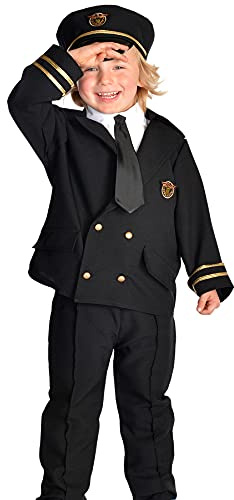 Pretend to Bee Costume da Pilota di Linea Aerea per Bambini, 3-5 Anni