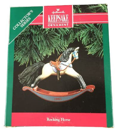 Caballo balancín de adorno de diseño de Hallmark en miniatura décimo y Final en caballo balancín Series (1997) QXM4302