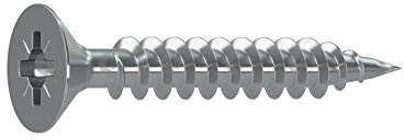 Dresselhaus 0/1130/001/3,5/16/ /03 JD-79-Universalschraube mit Senkkopf, Kreuzschlitz Z und Vollgewinde, galvanisch verzinkt, 3,5 x 16 mm, 3,5 x 16, 1000 Stück