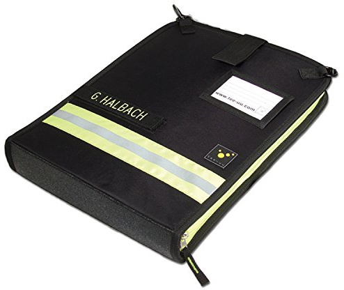 tee-uu DOKU Einsatzleitmappe DIN A4 quer Polyester 38 x 28 x 5,5 cm, Farben:Schwarz