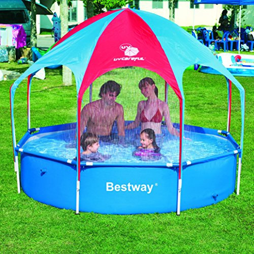 Bestway 56193 Piscina Rigida Tonda Coperta Varano con Doccia Interna