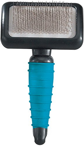 Master Grooming Tools Ergonomic Slicker Brushes — Molded Brushes for Grooming Dogs - Medium, 4 x 2½, Black