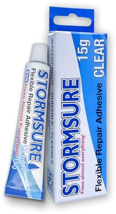 Stormsure Adesivo flessibile per riparazioni 15g trasparente - Ottimo per una moltitudine di riparazioni: Riparazioni forti, flessibili e durature