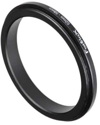 Fotodiox 52mm - 58mm, 52-58mm Macro Close-up Reverse Ring, Anodized Black Metal Ring, for Nikon, Canon, Sony, Olympus, Pentax, Panasonic, Samsum Camera