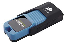 Corsair Voyager Slider X2 CMFSL3X2-512GB 512GB USB 3.0 (3.1 Gen 1) Capacity Negro, Azul Unidad Flash USB - Memoria USB (512 GB, USB 3.0 (3.1 Gen 1), USB Type-A Connector, 200 MB/s, Deslizar)
