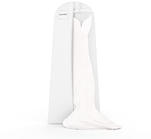 Atmungsaktiver Kleidersack für Hochzeitskleider - Weiß - 183 cm - Hangerworld