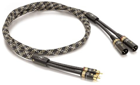 VIABLUE SALE/ALTE SERIE/ABVERKAUF NF-S1 SILVER QUATTRO Cinch-XLR-Kabel Männlich * Analog/NF * Audiokabel * TWIST * 1 Stück * 4-fach Abschirmung * T6s Cinch-/XLR-M-Stecker * 300 cm * 3.0 m