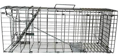 PestExpel® Live Catch, Rabbits, Squirrels, Mink, Feral Cat, Vermin,Animal Folding Cage Trap (Large)