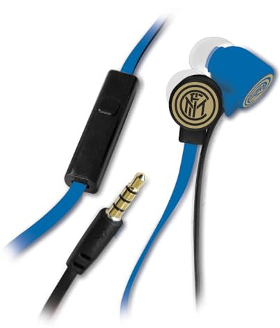 Inter 'Techmade écouteurs Intra-Auriculaires Edition, FC 1908, Fonction Microphone et Bouton, Noir
