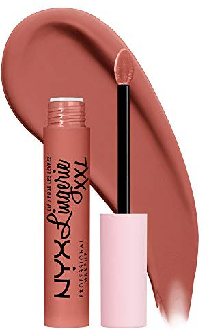 NYX Professional Makeup Lip Lingerie XXL, Flüssiger Lippenstift für langen Halt, Vegane Formel, Turn On