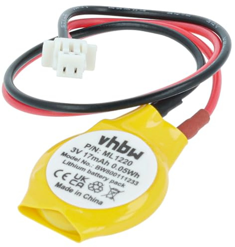 vhbw BIOS-Batterie kompatibel mit Sony Vaio VGN-XZ4XWN PCG-6Q1M Computer Notebook (17 mAh, 3 V, Li-Ion)
