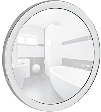 WENKO Miroir cosmétique grossissant Pistoia Chromé 5-fache Vergrößerung, mit Saugnapfhalterung Chromé
