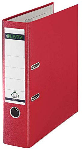 Sparpack Leitz 1010 Qualitäts-Ordner Plastik breit, mit patentierter 180º-Präzisionsmechanik 10er Pack (rot)