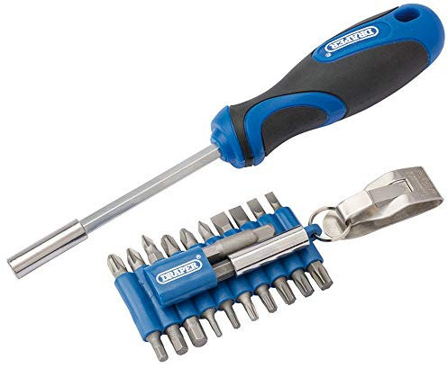 Draper 43624 Screwdriver and Bit Set,Blue,23 Pieces