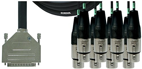 Intro Multicore D-Sub/Canonf 8 compartimentos, conector Rean, 5,0m