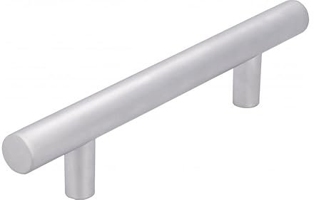 SIRO Möbelgriff Eppelheim, Schlicht, Druckguss chrom matt, 158 mm x 33 mm x 14 mm, LA 96 mm, 6300-158ZN2