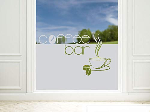 Graz Design 980066_90x57 Fensterfolie Glasdekor Aufkleber Sichtschutz Kche Kaffee Spruch (Gre=90x57cm)