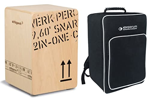 Schlagwerk 2inOne CP 403 Cajon medium Holz Trommel Set inkl. Bag Tasche