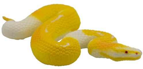 Bullyland 68485 - Spelfigur Albino Royal Spython, ca 11,6 cm stor djurfigur, detaljtrogen, PVC-fri, perfekt som en liten gåva för barn från 3 år