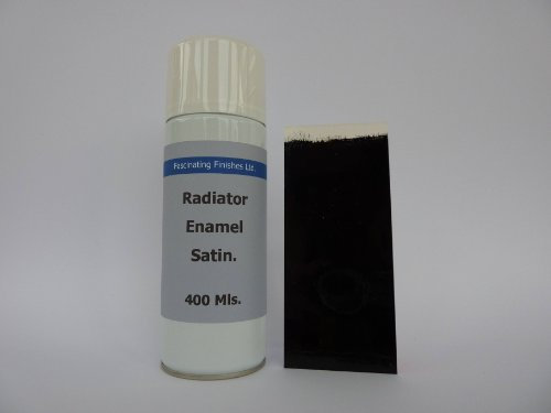 1 x 400ml Aerosol Jet Black Heat Resistant Radiator Spray Satin Paint