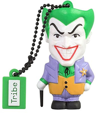 Tribe - Chiavetta USB 8 GB Joker - Memoria Flash Drive 2.0, Personaggio Originale DC Comics, Pennetta USB Compatibile con Windows, Linux e Mac