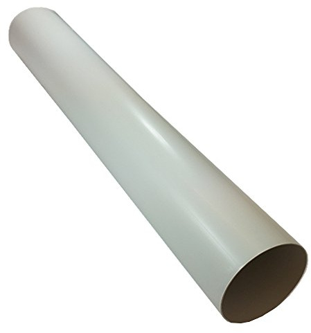 Kair 150mm x 1m Rigid Round Ducting Pipe | Pipe ends are female and will accept male ducting fittings, Lengths of duct channel can be joined together using a male