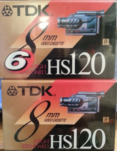 TDK 8 mm Video Kassetten HS 120 6 Pack