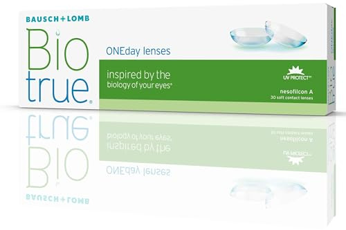 Bausch + Lomb Biotrue ONEday Tageslinsen, sphärische Kontaktlinsen, weich, 30 Stück/BC 8.6 mm/DIA 14.2 mm / +6.00 Dioptrien