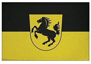 U24 Aufnäher Stuttgart Fahne Flagge Aufbügler Patch 9 x 6 cm