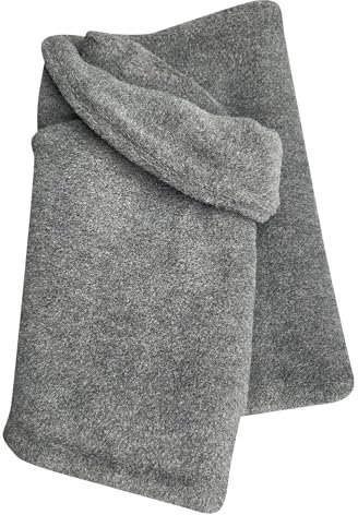 Wollhuhn Warmer Jungen/Mädchen UNSER WÄRMSTER Winter Loop/Schlauchschal/Schlupfschal Zwei Lagen Fleece (Einfarbig Anthrazit)