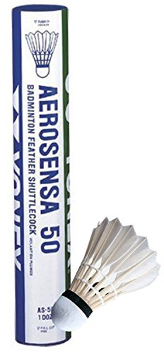 Yonex Shuttlecock AeroSensa-50 Gänsefedern, 1 Dutzend 77-Slow-Green