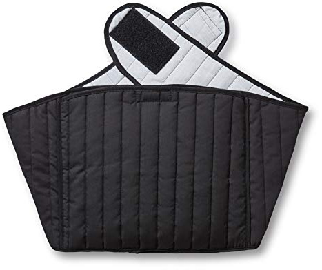 Hotties Soothing Backwrap Microwavable Heat Wrap for Lower Back Pain Relief - Black Quilted