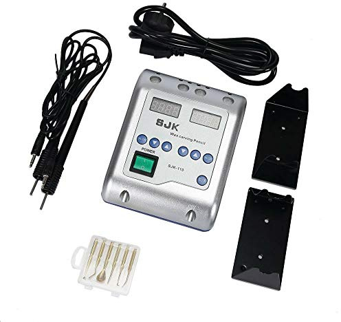 Eléctrico Waxer cuchillo de trinchar de máquina doble y pluma punta 6 cera olla para laboratorio dental por moredental