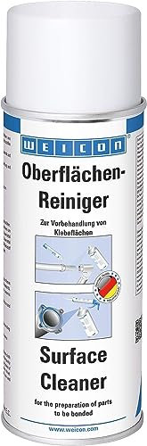 WEICON Oberflächenreiniger, 400 ml, Entfetter, Vorbehandlung von Klebflächen, lösemittelhaltiger Metallreiniger, farblos