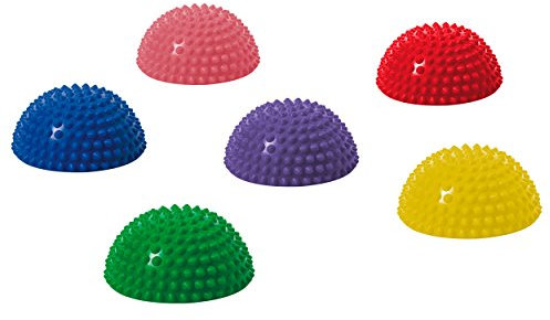 Togu Senso Balance Igel 6er Set luftgefüllte Halbkugeln mit Noppen / 16 cm/Material: Ruton/max. Belastbarkeit: 200 kg