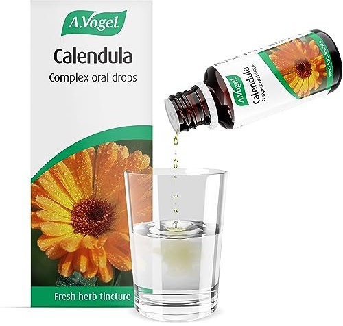 A.Vogel Calendula Complex | Food Supplement | Extracts of Freshly Harvested Marigold, Wild Pansy & Stinging Nettle | Suitable for Vegans | 50ml