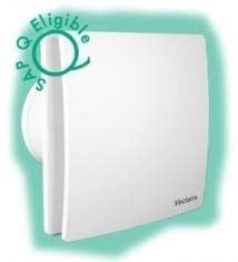 Vectaire Elegance low energy kitchen bathroom extractor fan 4 max 28.5l/s SAP Q eligible