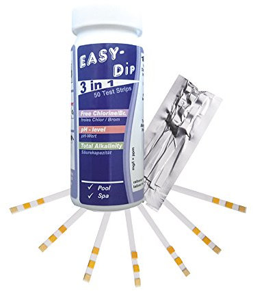 Pool-i.d TSL100 Easy Dip Teststreifen Chlor-Brom/pH/Alkalinität