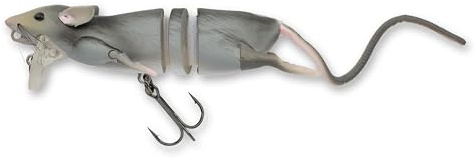 Savage Gear Unisex-Erwachsene 3D Rat Weicher Köder, grau, 7 3/4, 1 oz